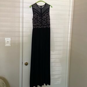 Black Lace Formal Dress